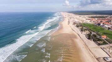 On the beach, white sand