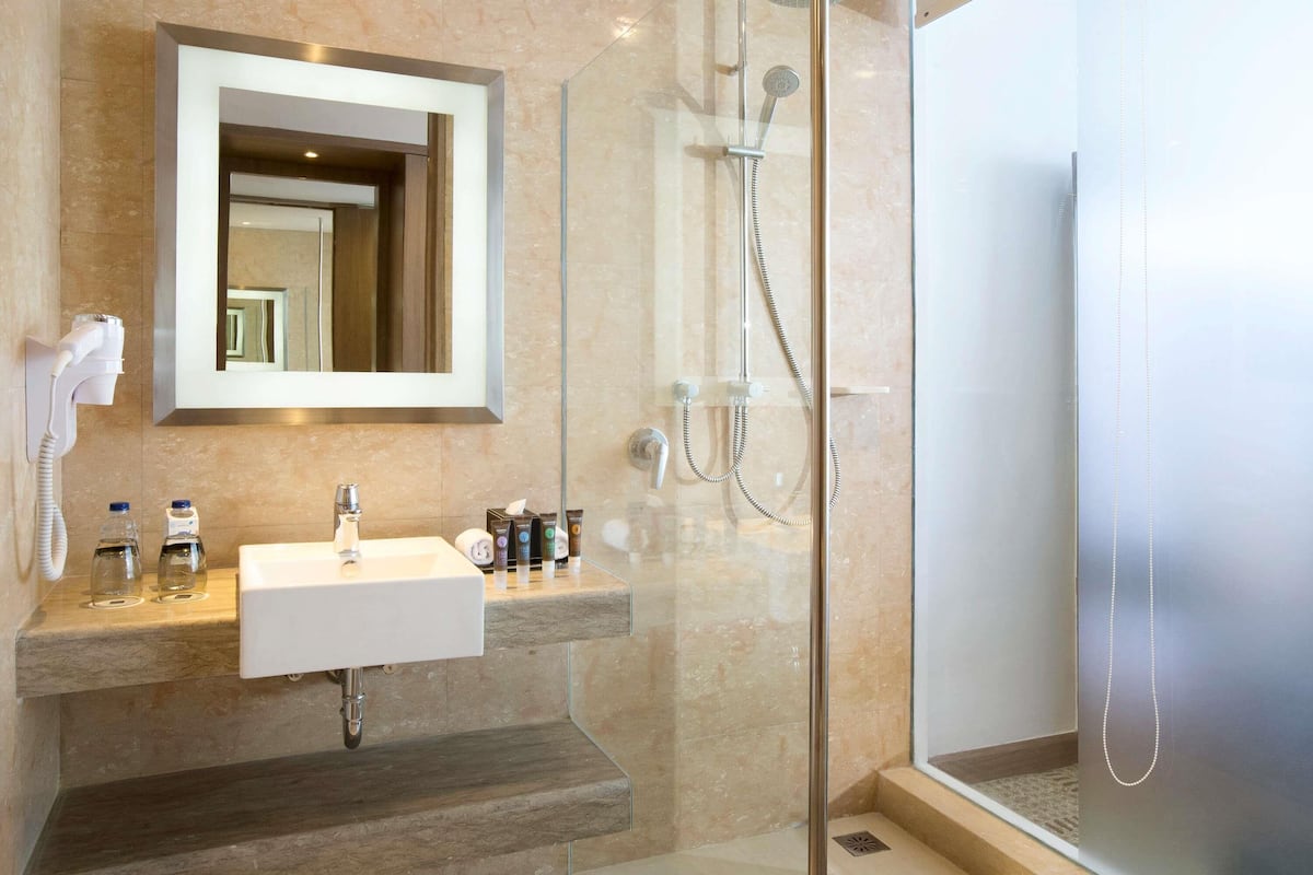 Minibar, in-room safe, desk, laptop workspace