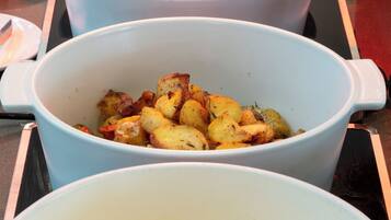 Daily cooked-to-order breakfast for a fee