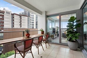 Appartement Deluxe, 1 chambre, vue fleuve | Terrasse/Patio