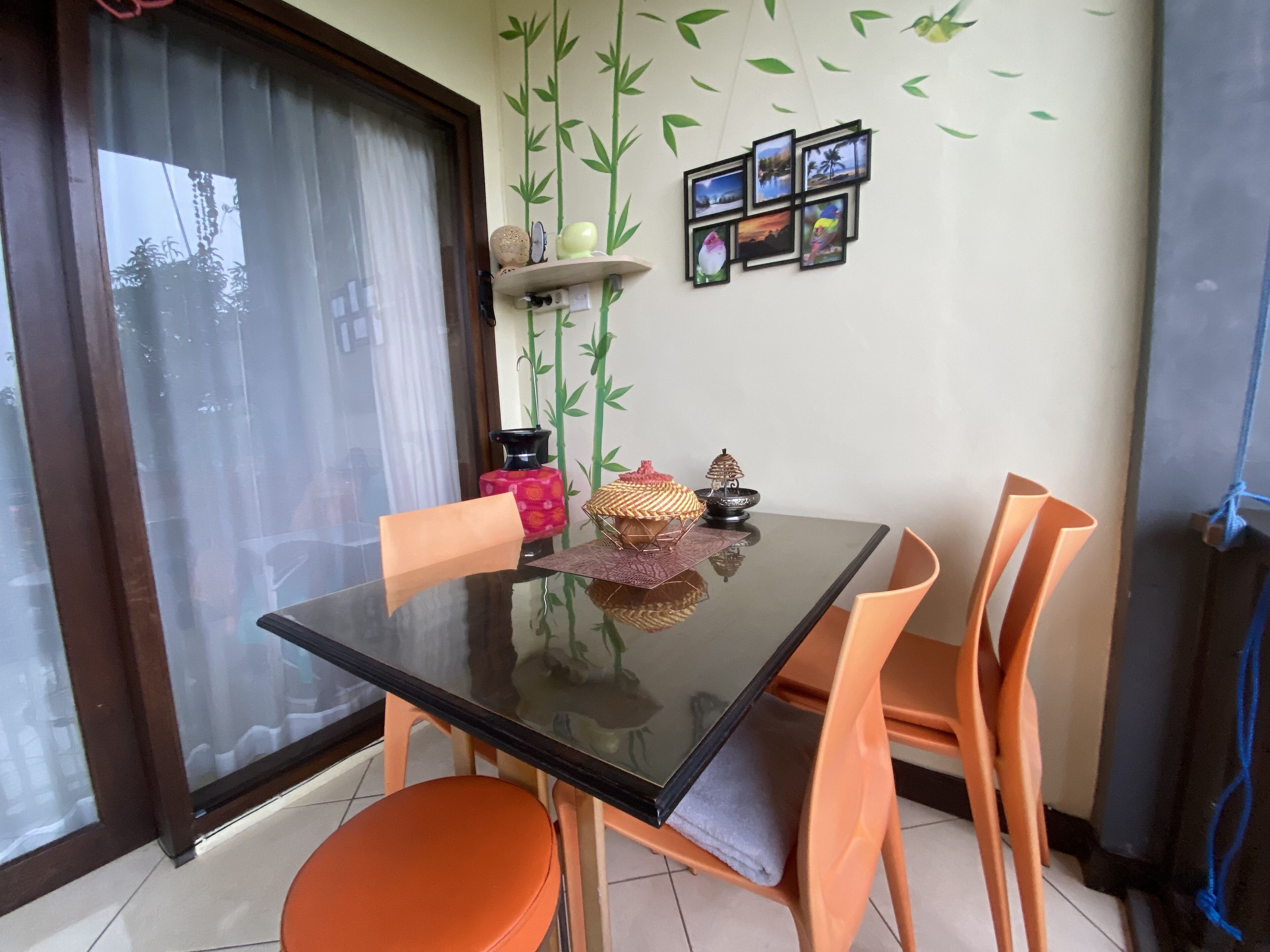 classic twin room, kitchen | terrace/patio