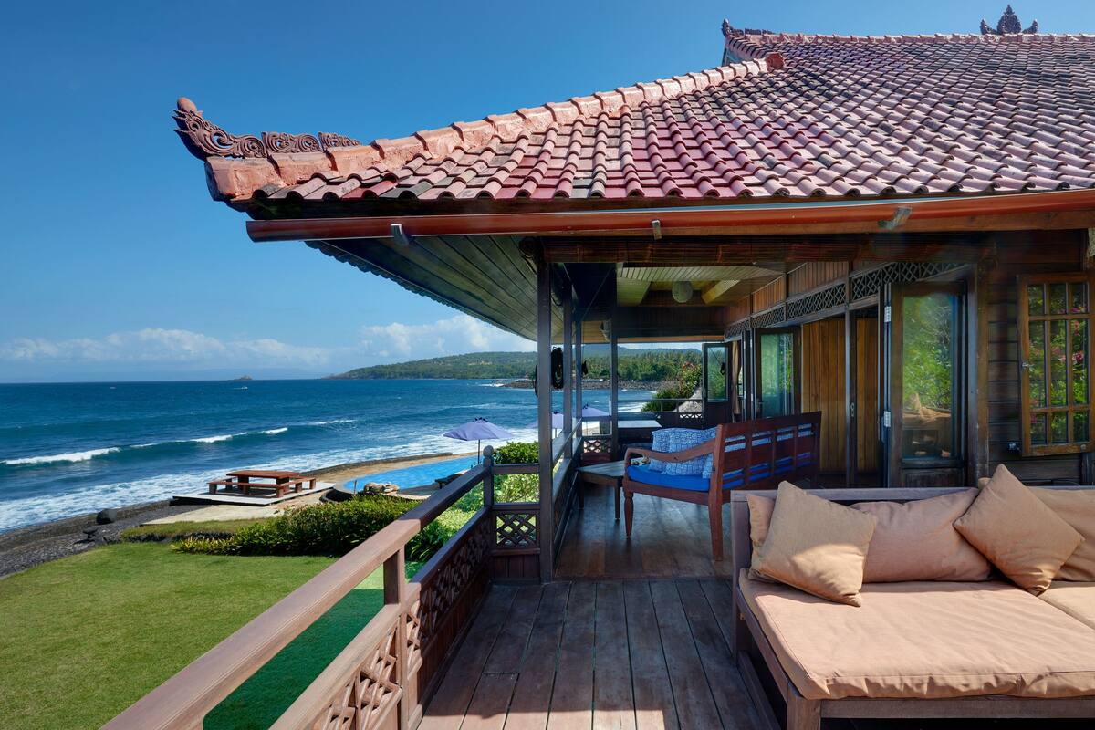 Panoramic Villa, 1 Bedroom, Hot Tub, Ocean View | Balcony view