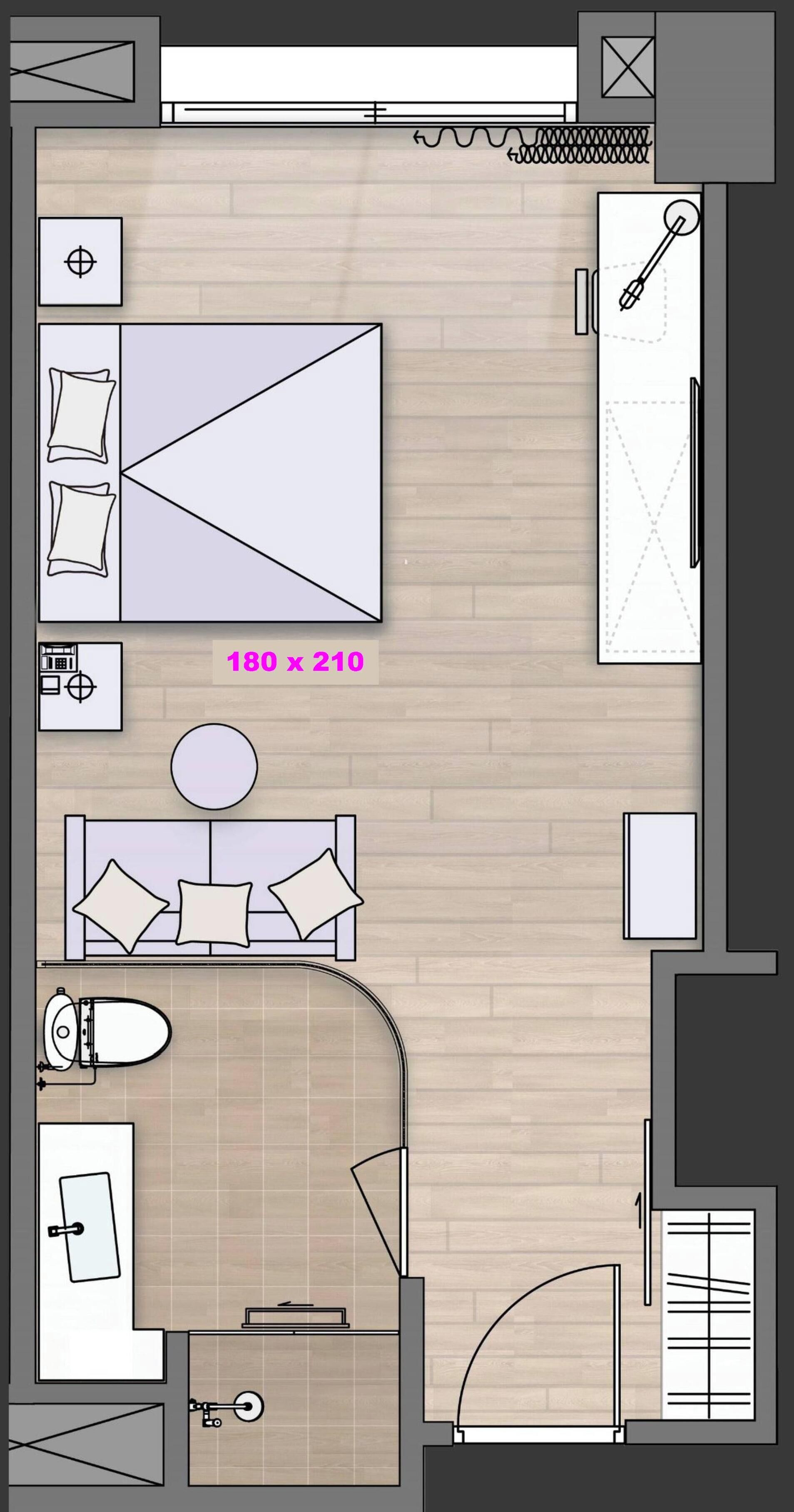 Standard Double Room, 1 Queen Bed | Premium bedding, down comforters, in-room safe, desk