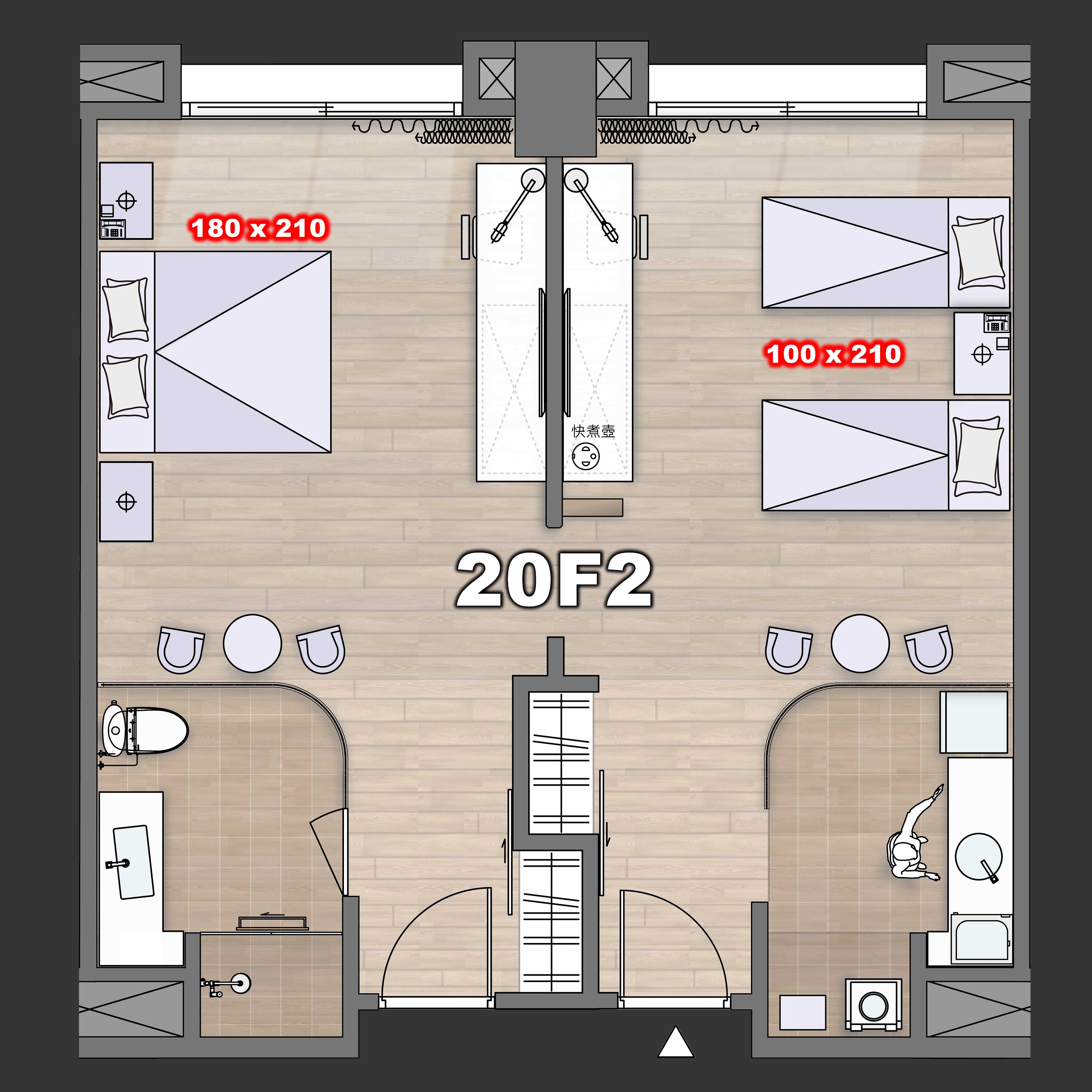 Deluxe Quadruple Room, Multiple Beds | Premium bedding, down comforters, in-room safe, desk