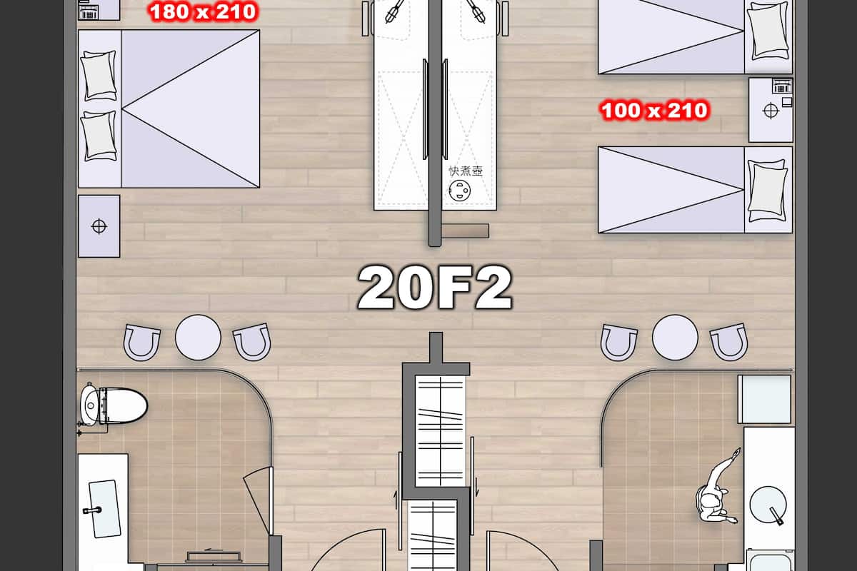 Deluxe Quadruple Room, Multiple Beds | Premium bedding, down comforters, in-room safe, desk
