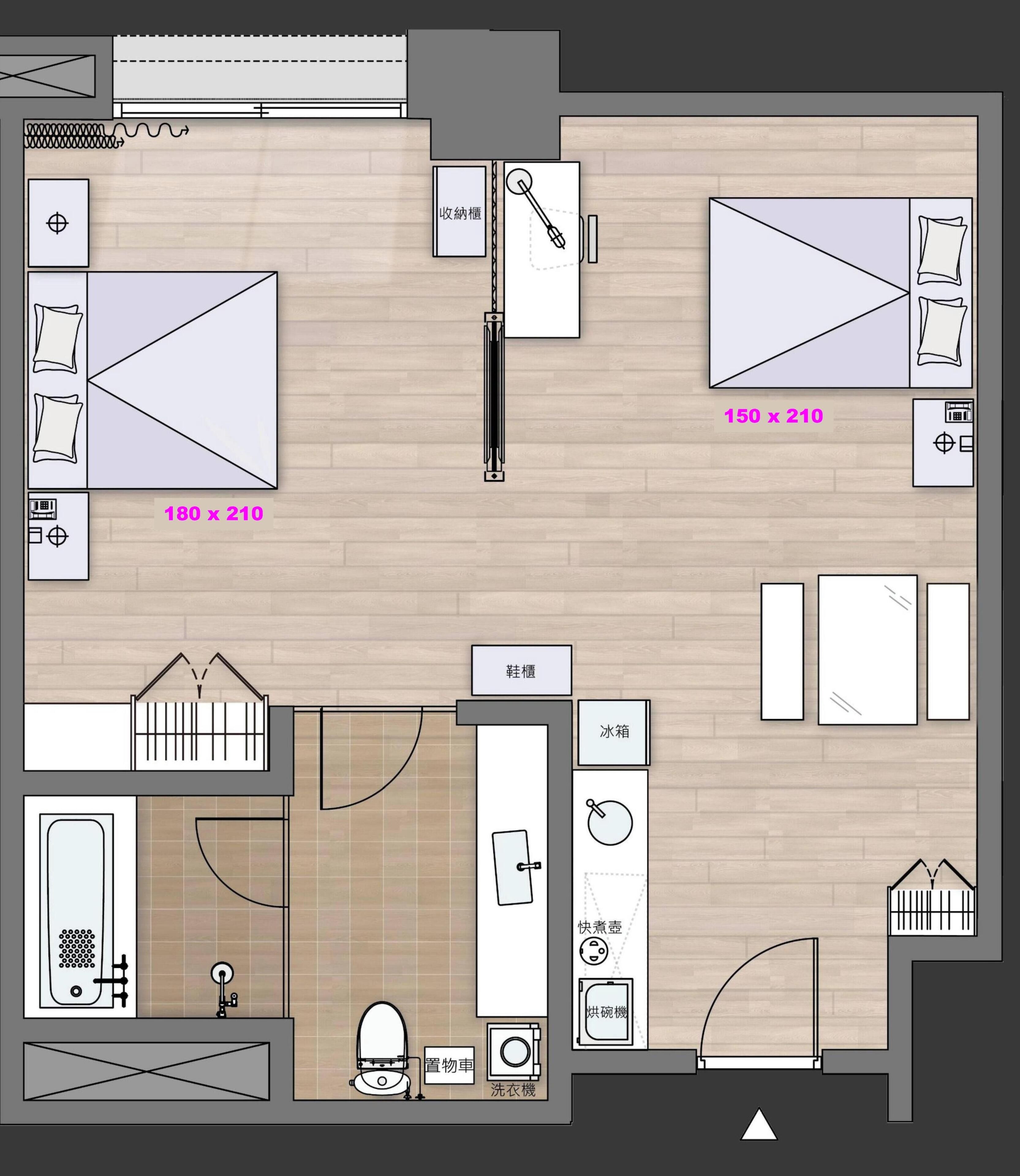 Deluxe Quadruple Room, Multiple Beds | Premium bedding, down comforters, in-room safe, desk