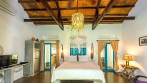 Villa, vue partielle sur la mer (Sunset) | Minibar, coffres-forts dans les chambres, bureau, Wi-Fi gratuit