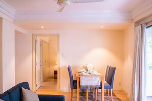 Comfort Apartment, 2 Bedrooms | Living area | 32-inch TV with cable channels - Saigon Apartments (Ho Chi Minh City)