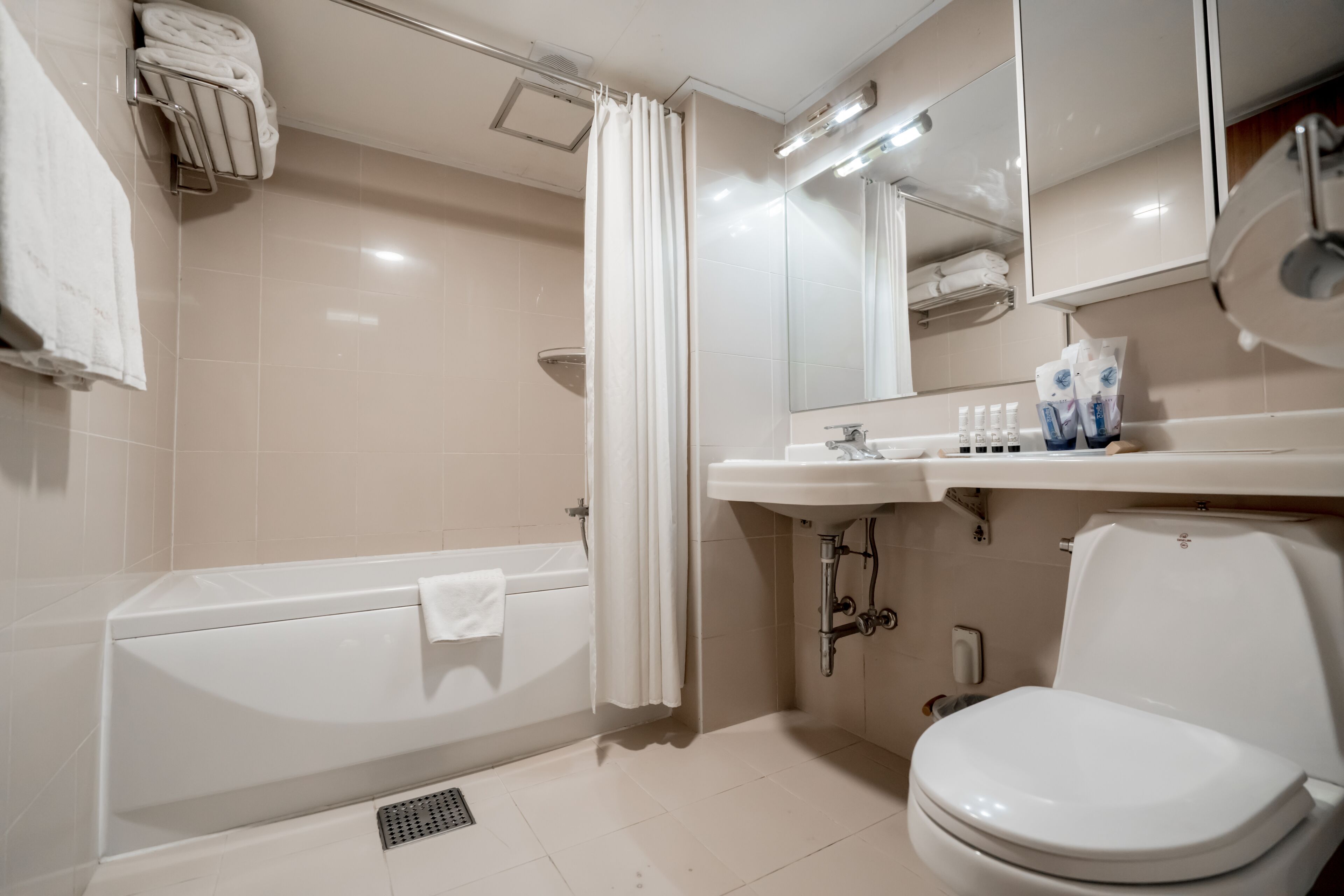premier suite, 2 bedrooms | bathroom | hair dryer, slippers, towels, shampoo