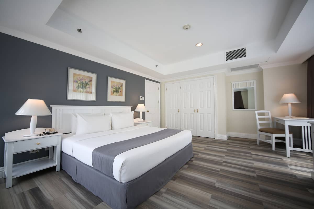 1 habitación y ropa de cama de alta calidad
