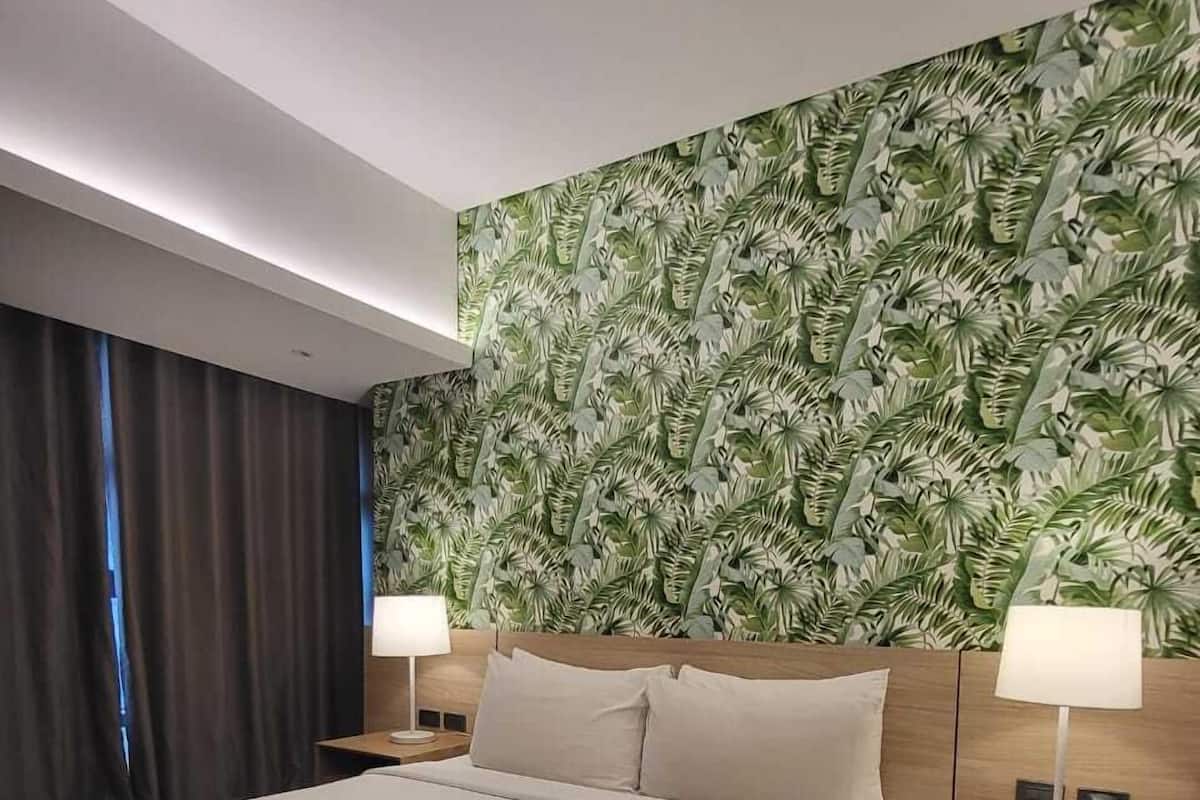 1 habitación y ropa de cama de alta calidad