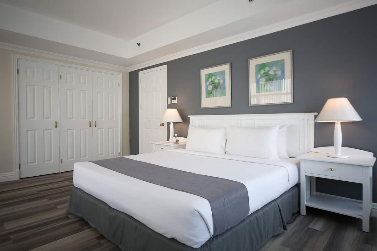 1 habitación y ropa de cama de alta calidad