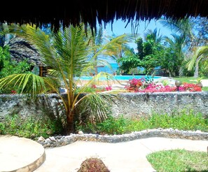Quadruple Room, Sea Facing | View from room - Kobe House (Jambiani)