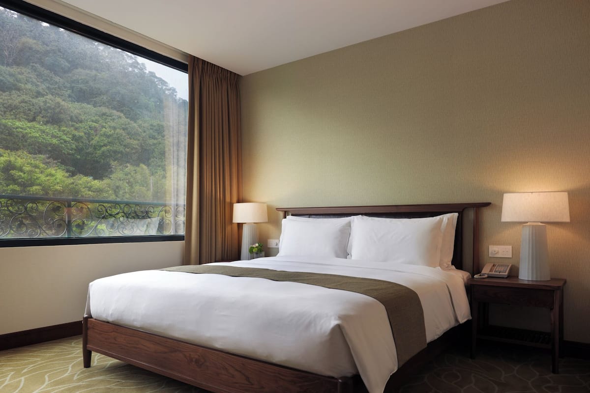Premium bedding, down duvets, free minibar, in-room safe
