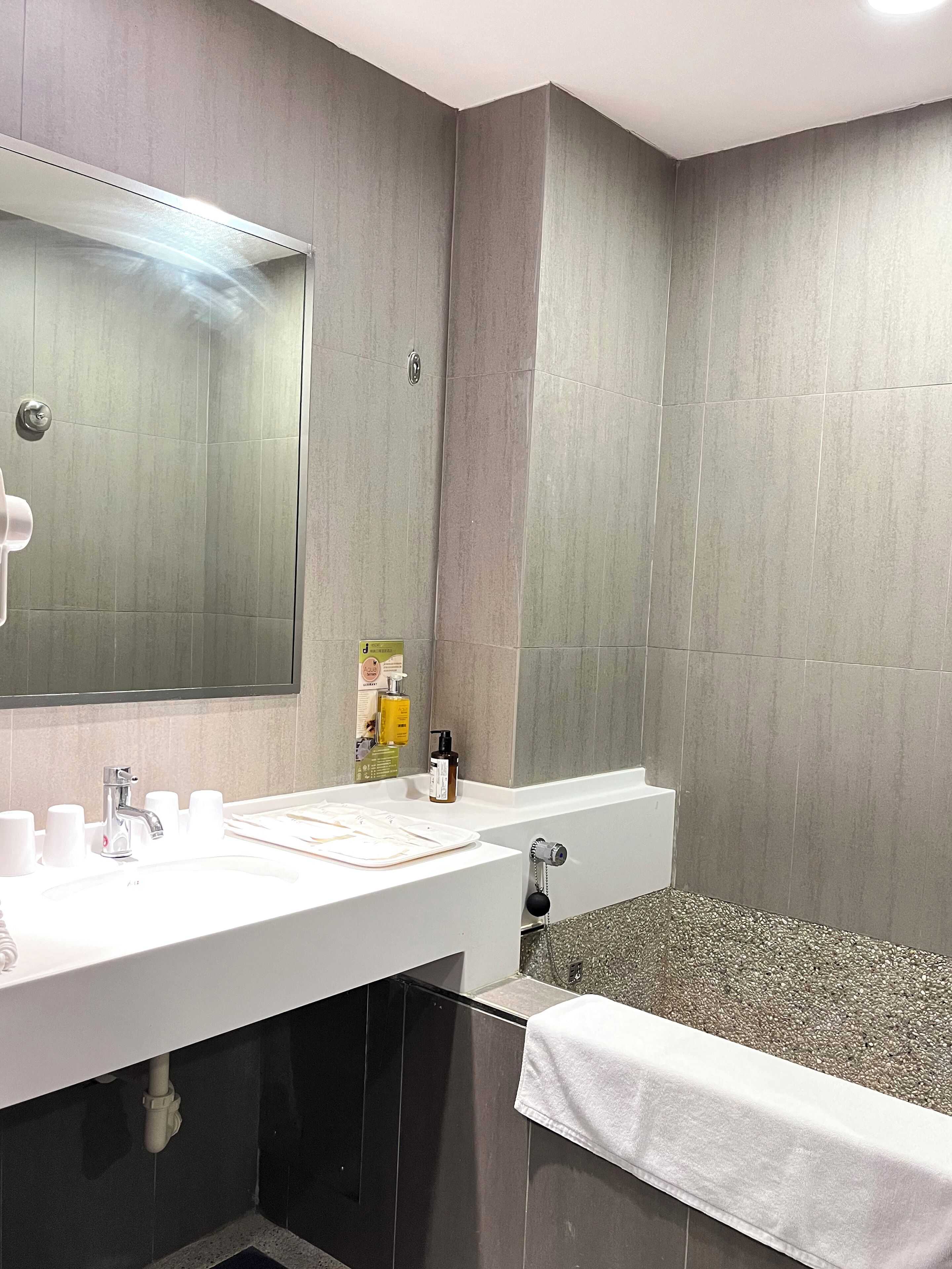Separate tub and shower, spring water tub, hair dryer, bidet