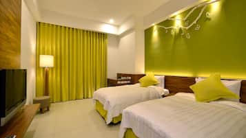Basic Twin Room, 2 Twin Beds, Mountain View | Minibar, in-room safe, blackout drapes, WiFi (free)