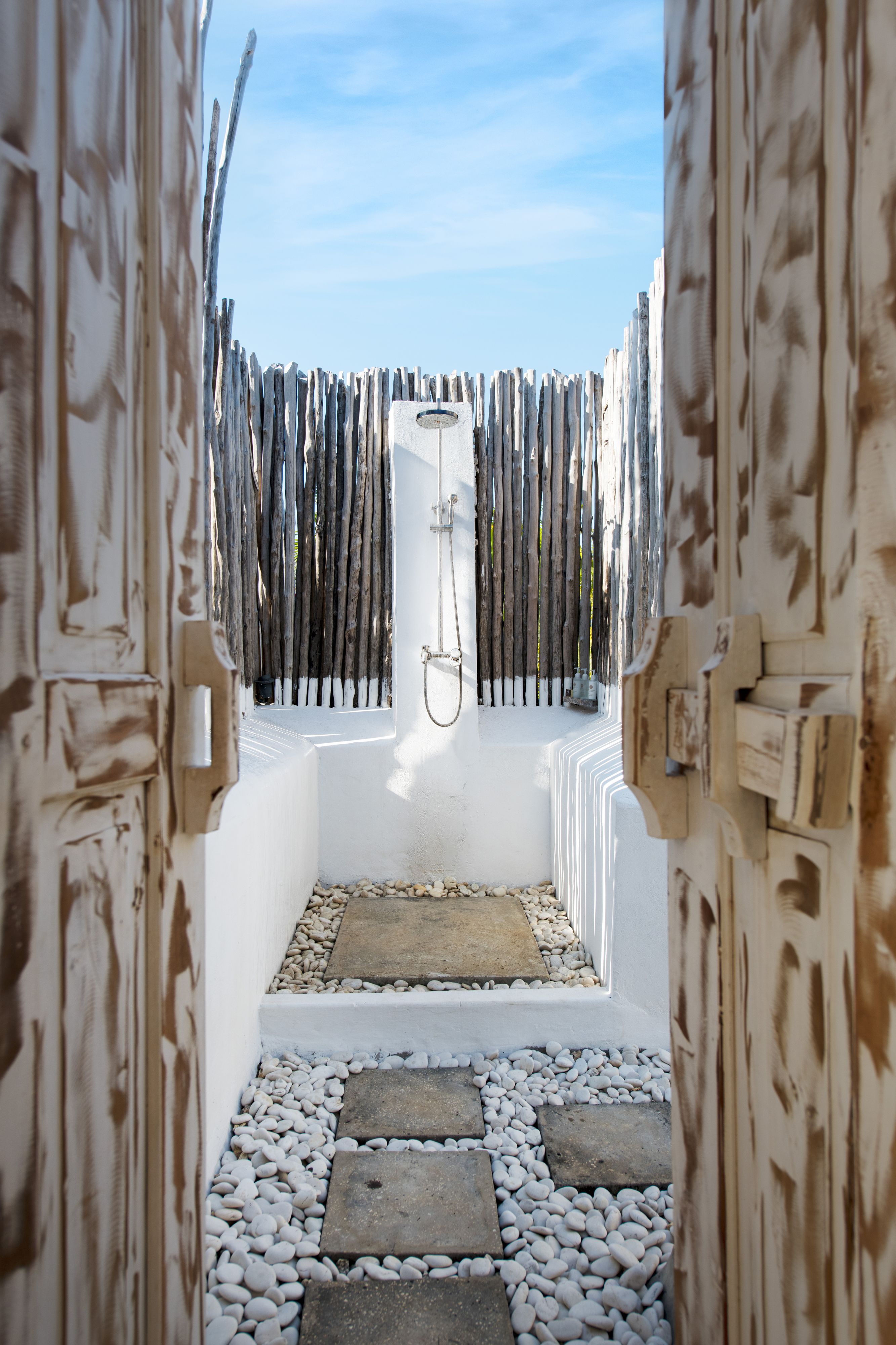 separate bathtub and shower, free toiletries, hair dryer, bathrobes