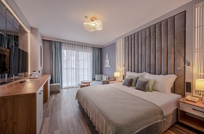 Standard-Doppel- oder -Zweibettzimmer, 1 Schlafzimmer, barrierefrei, eingeschränkter Meerblick