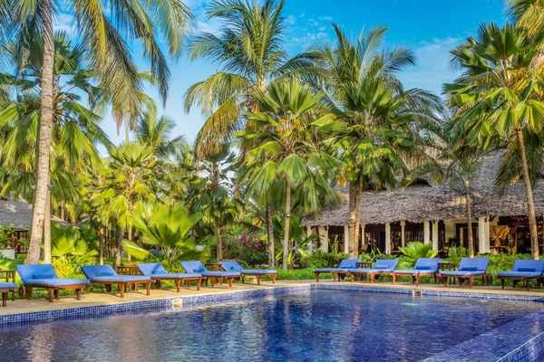 Indoor pool, outdoor pool, pool umbrellas, sun loungers