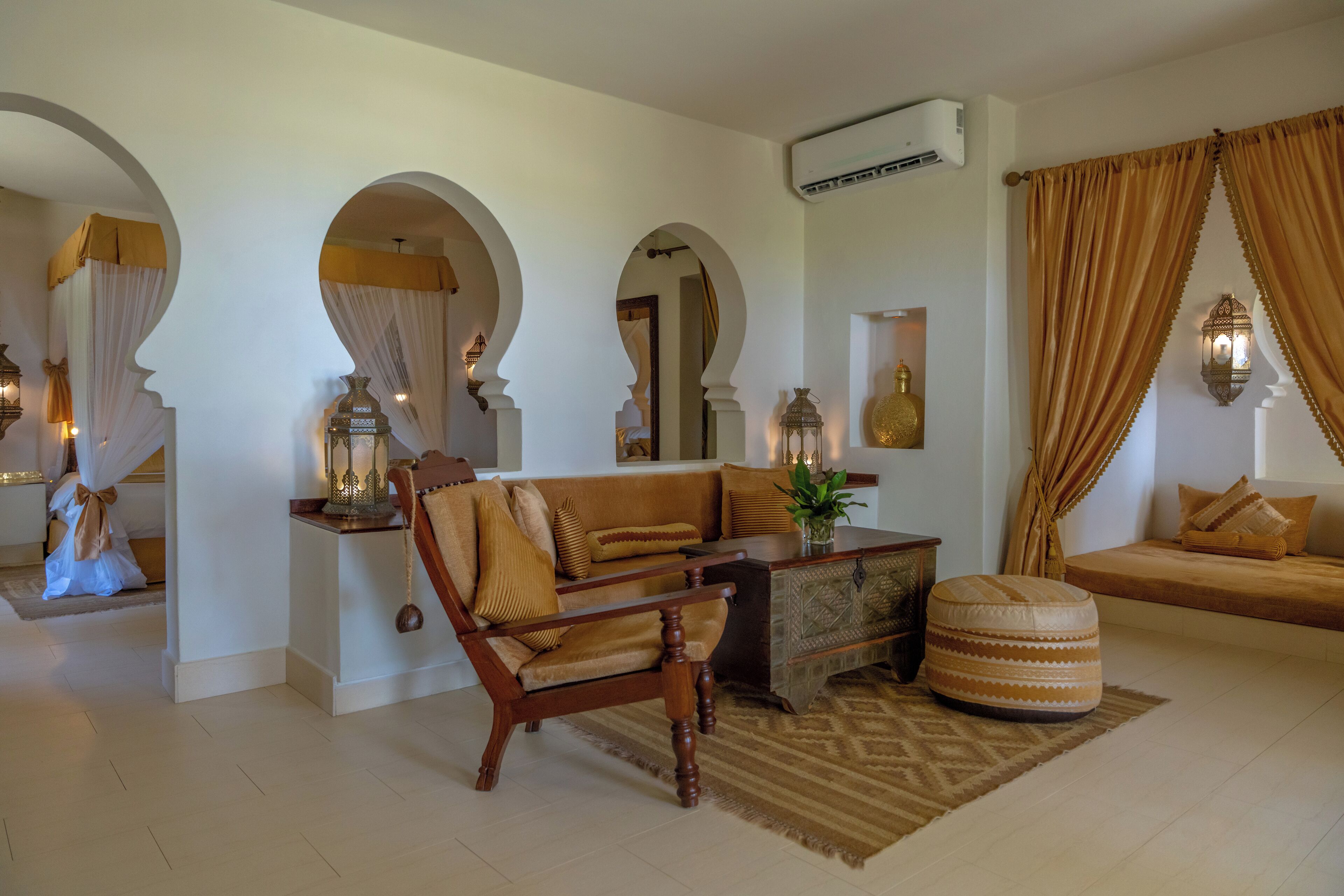 one bedroom villa | premium bedding, minibar, in-room safe, individually decorated