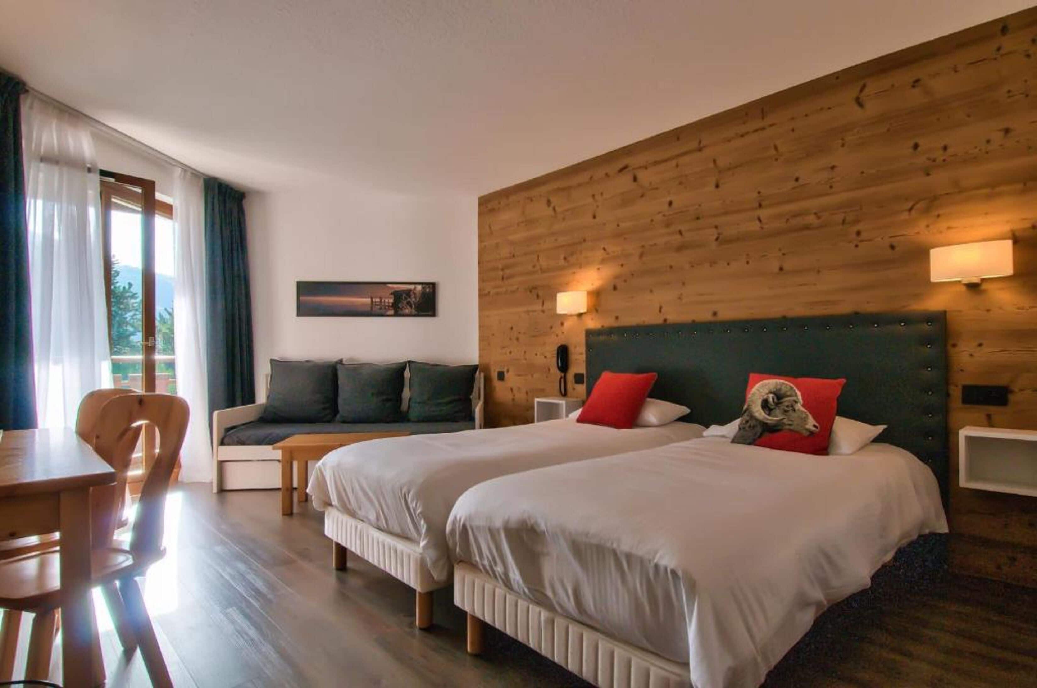 superior triple room, mountainside | premium bedding, desk, soundproofing, free wifi