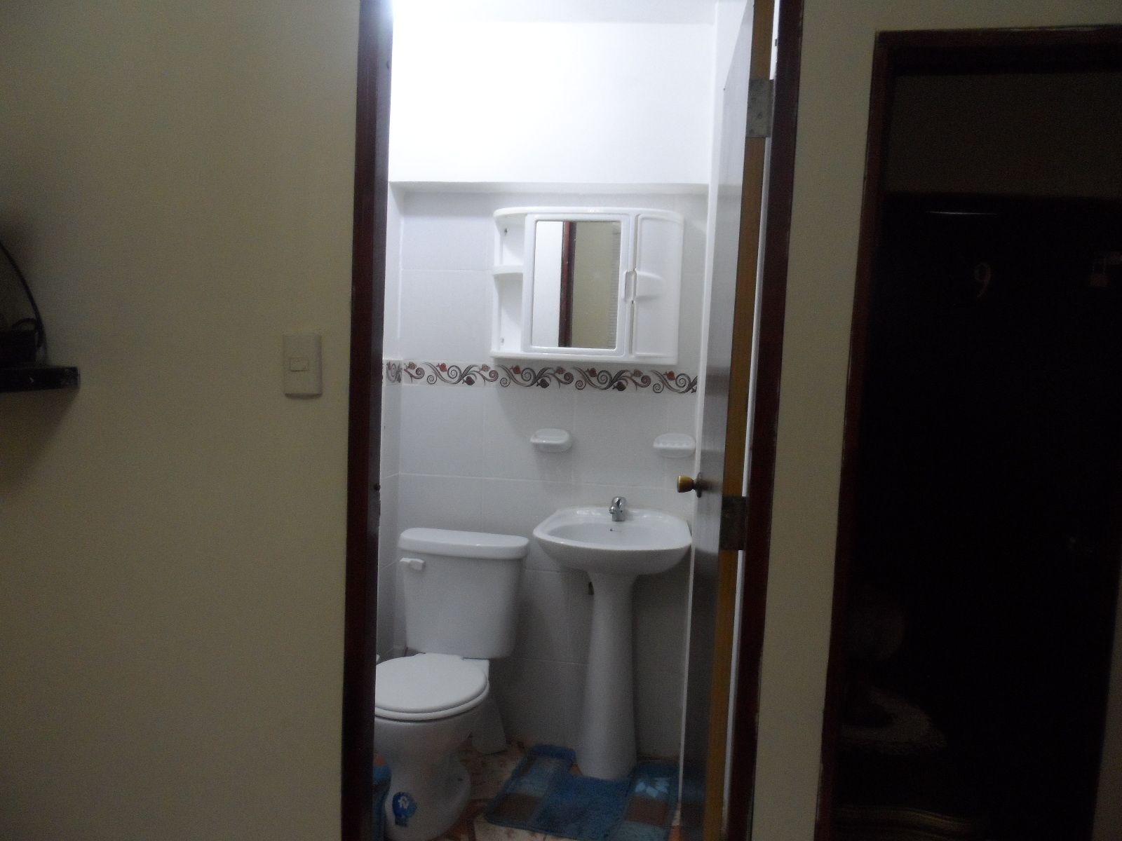 economy room, 1 queen bed | bathroom | combined shower/bathtub