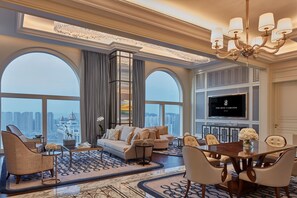 Suite, 1 Double Bed | Living room | LED TV, pay movies - The Ritz-Carlton, Macau (Cotai)