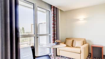 Superior Double or Twin Room, Accessible, Bathtub | Living area | Flat-screen TV