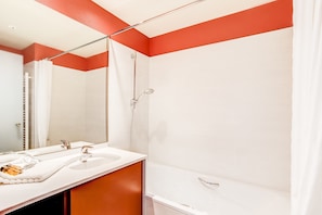 Free toiletries, hair dryer, towels