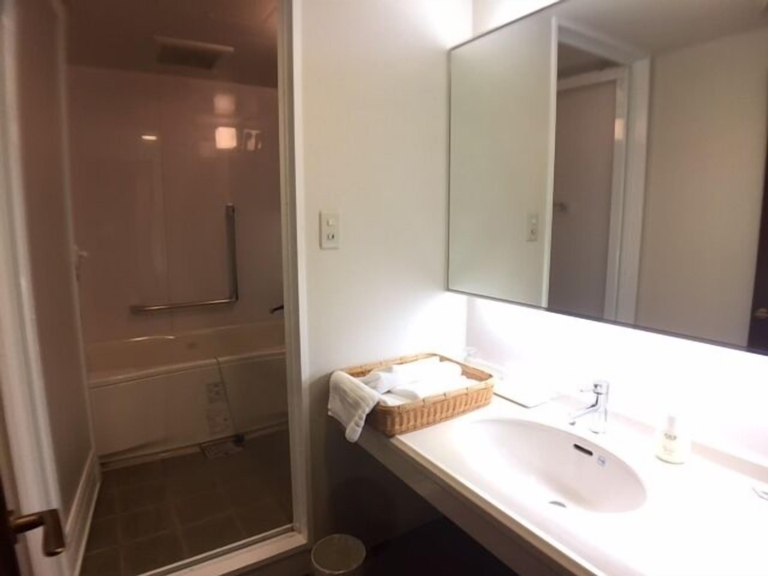 superior twin room, non smoking | bathroom | combined shower/bathtub, free toiletries, electronic bidet, towels
