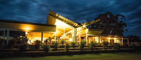 Front of property – evening/night