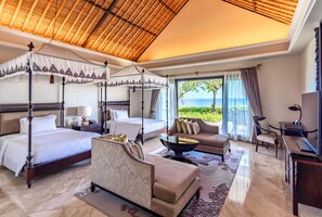 2BR Ocean Front Villa | Premium bedding, minibar, in-room safe, desk - AYANA Villas Bali (Jimbaran)