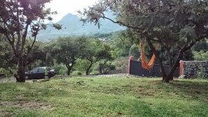 Lobby sitting area - Cabañas El Guarani (Tepoztlan)