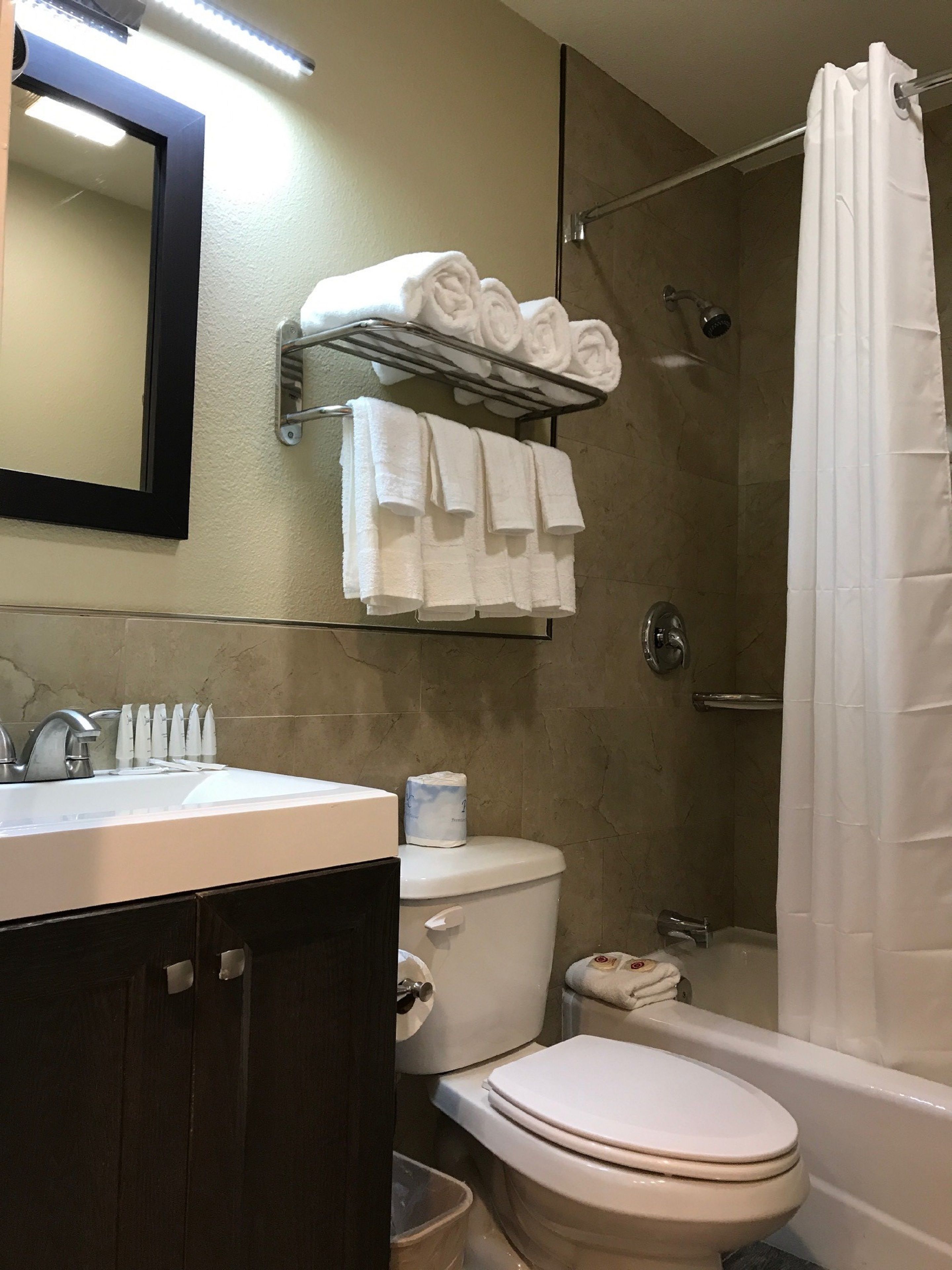 suite | bathroom | hair dryer, towels