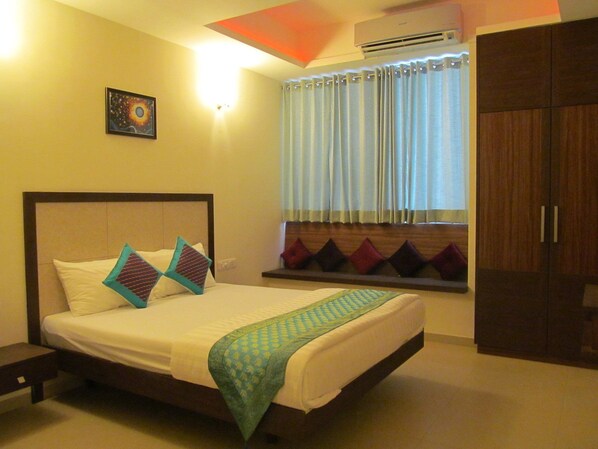 Apartamento Premium, 2 camas de matrimonio | 1 dormitorio, ropa de cama de alta calidad, caja fuerte