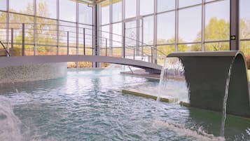 Indoor pool, seasonal outdoor pool