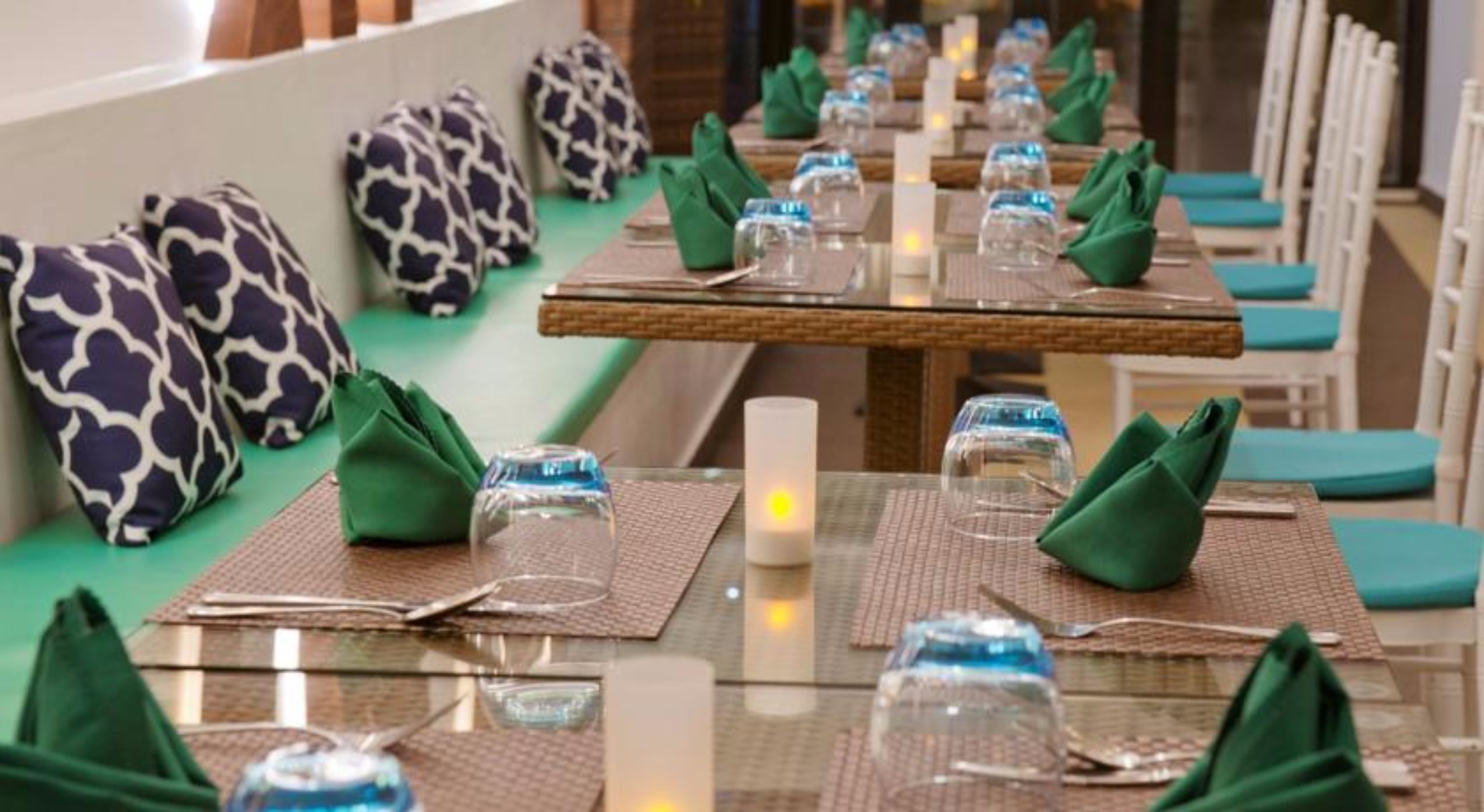 breakfast, lunch, dinner served; beach views