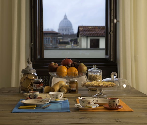 Frokostbuffé er inkludert hver dag