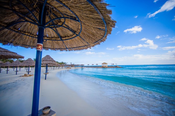Private beach
