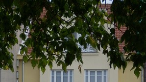 Um edifício com a placa 
