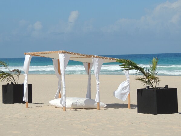 Private beach