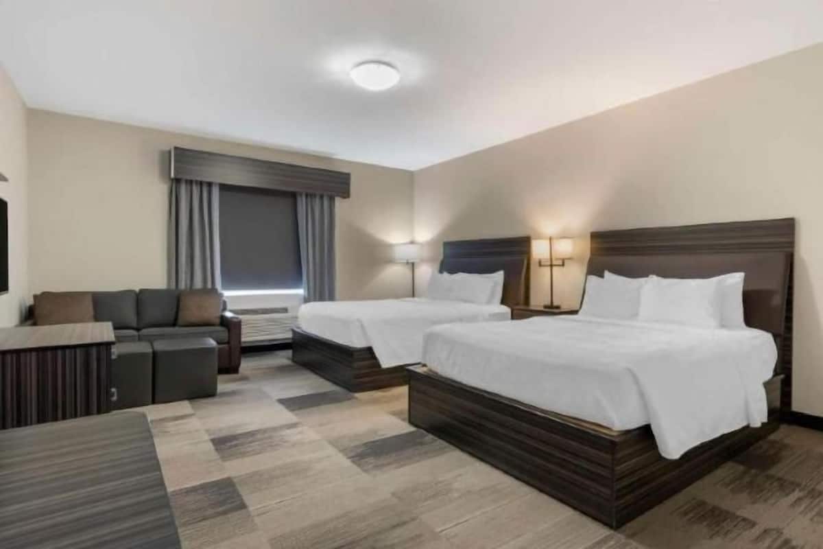 Lit avec matelas Ă plateau-coussin, bureau