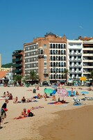 En la playa