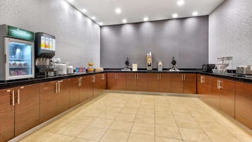 Free daily self-service breakfast