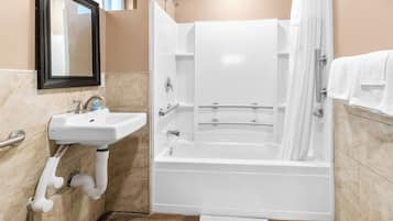Room, 1 King Bed, Accessible, Non Smoking | Accessible bathroom