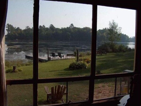 View from room - Sunrise Resort (Trent Lakes)