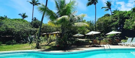 2 outdoor pools, pool umbrellas, sun loungers