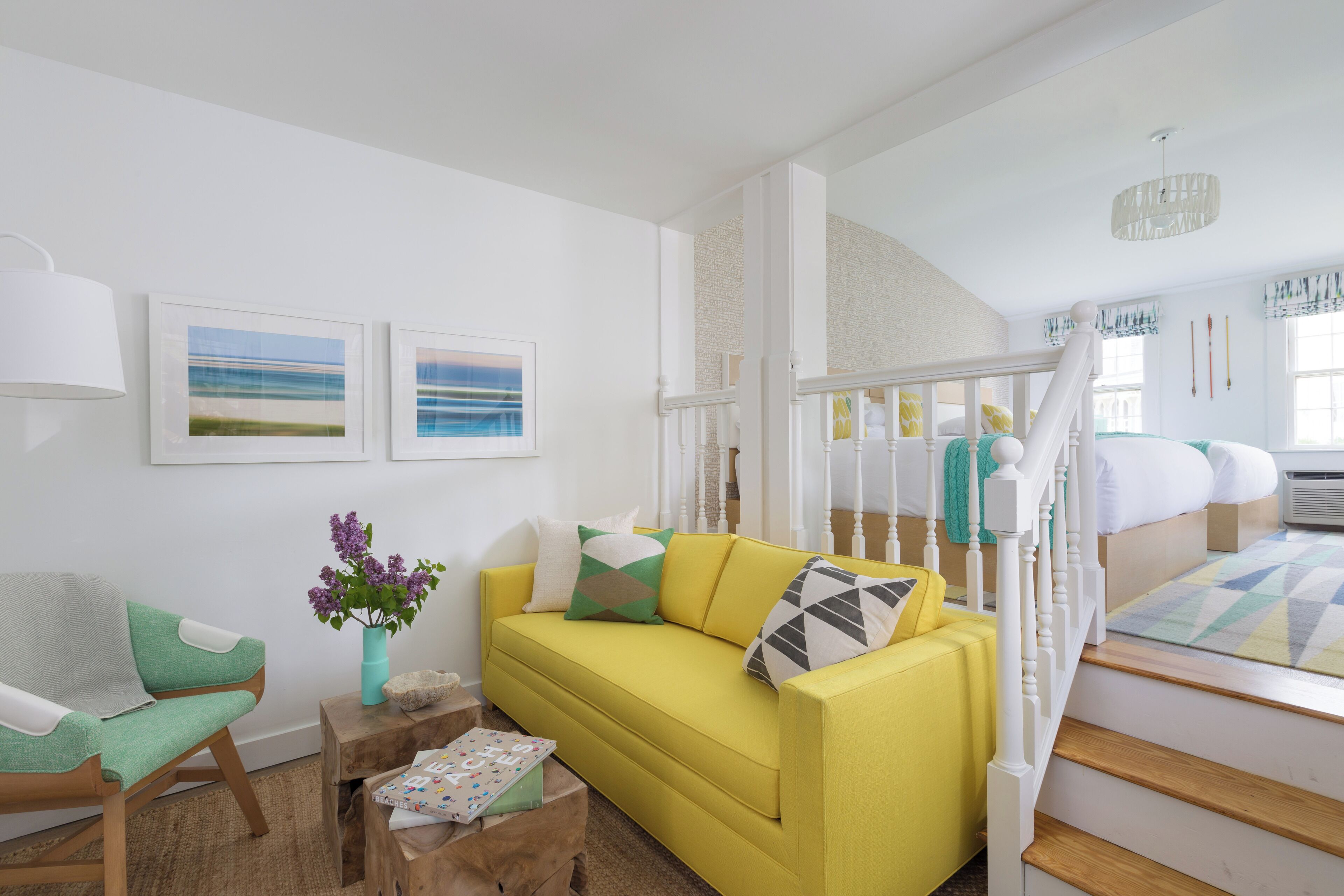 suite, 2 queen beds | living area | 42-inch tv with digital channels, netflix, hulu