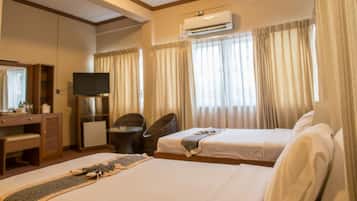 Minibar, in-room safe, desk, blackout curtains