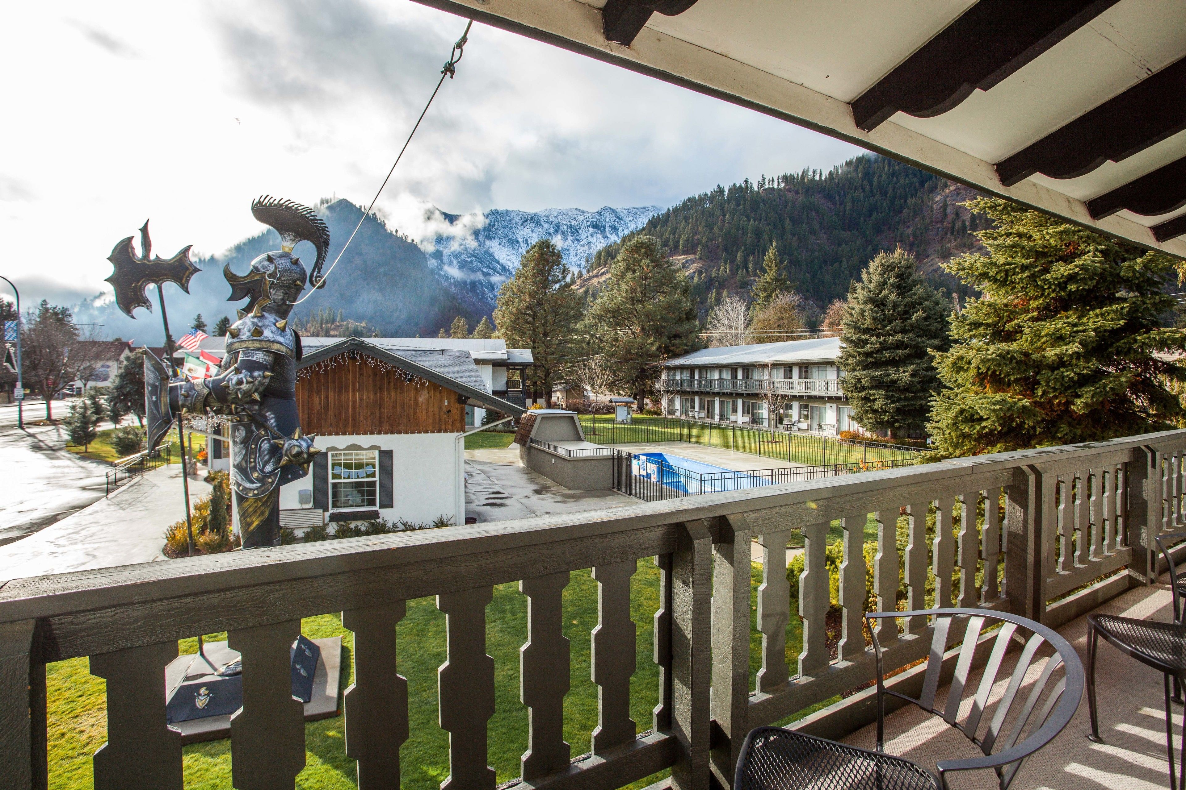 Blick von der Unterkunft